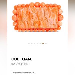 cult gaia EOS Clutch Bag Papaya